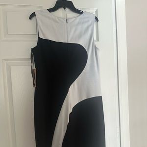 Black and white swirl A-line dress. NWT!
